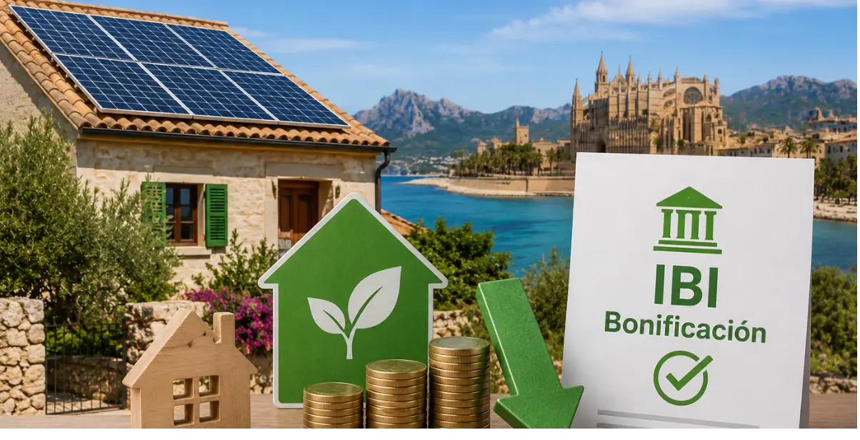 Bonificación IBI por placas solares en ayuntamientos de Mallorca