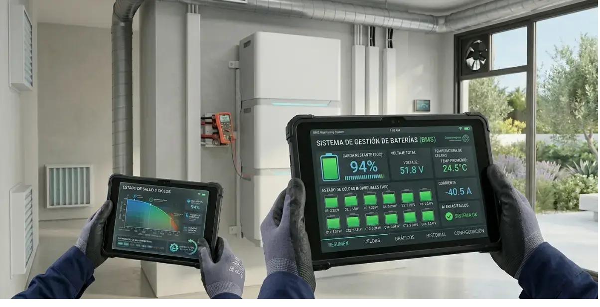 Remote monitoring of a commercial solar installation in the Balearics