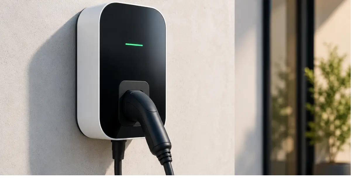 Electric car charging at home with wallbox in the Balearics