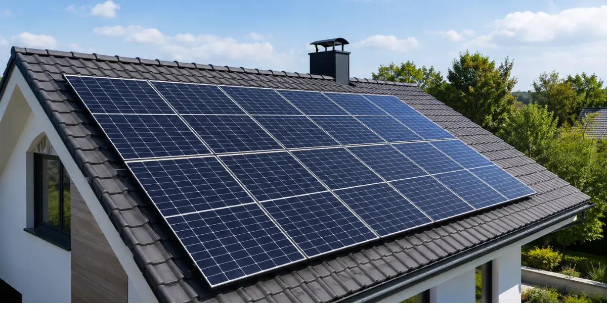 Nave industrial con paneles solares fotovoltaicos en Mallorca